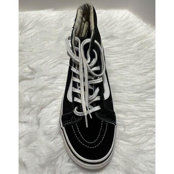 Vans Off The Wall Black White High Top Skateboard Shoes 721277  Women's  Size 10 - Picture 12 of 16